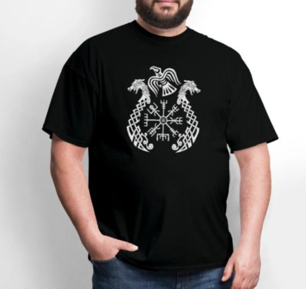 Viking - Viking Valhalla Vegvisir Drakkar Tee